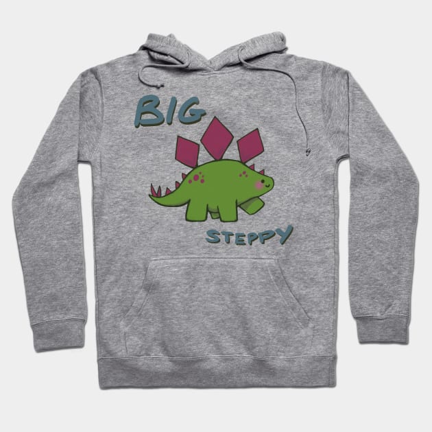 Big Steppy Meme Dino Hoodie by Raebees